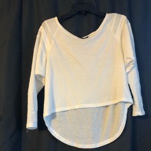 White shirt high-low design